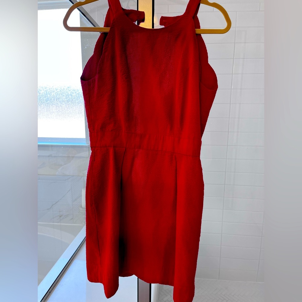 Red Lauren James Seersucker Dress